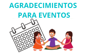 Ejemplos de Agradecimientos para eventos