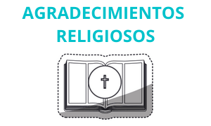 Ejemplo de Agradecimientos religiosos